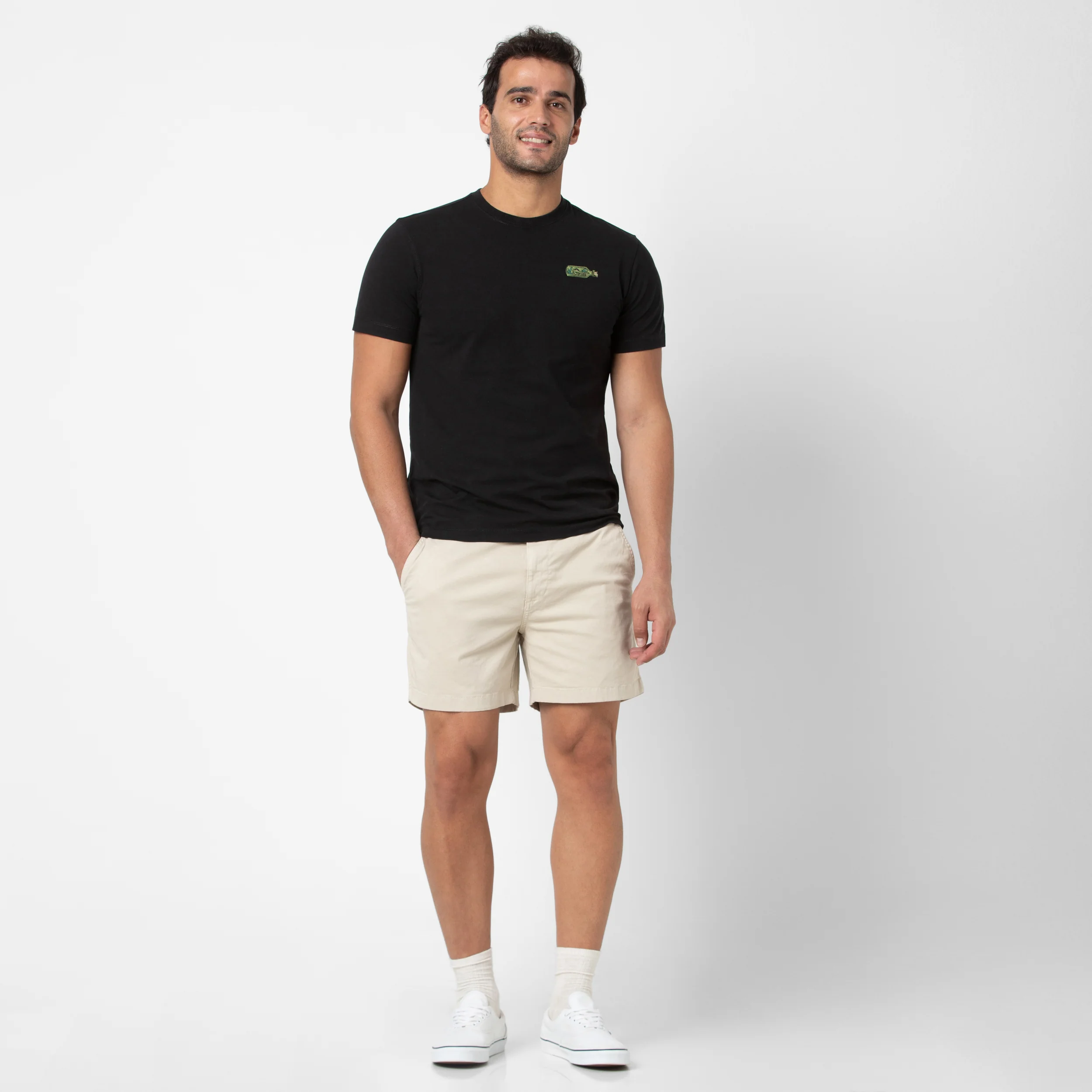 Natural Dye Embroidered Tee - Image 4